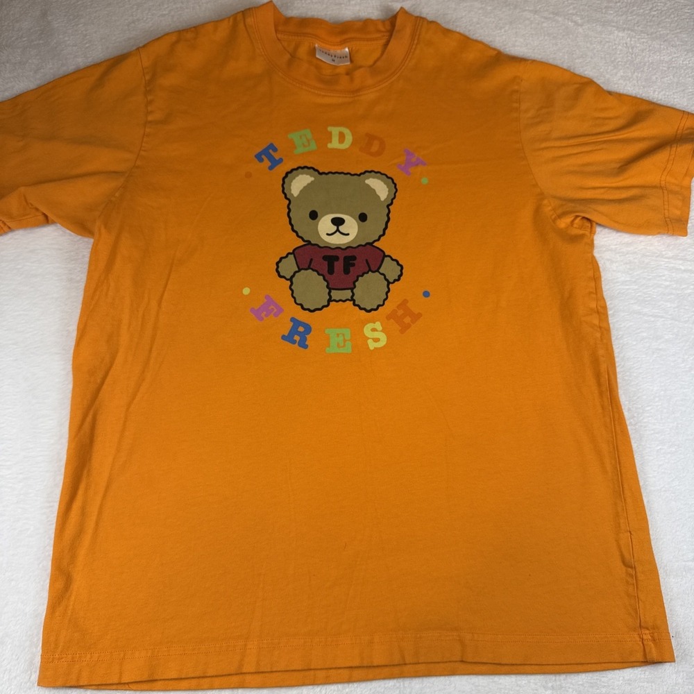 Teddy Fresh (Rare) Retro Orange Shirt Size Medium. EUC